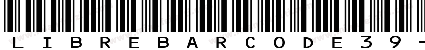 Libre Barcode 39字体转换